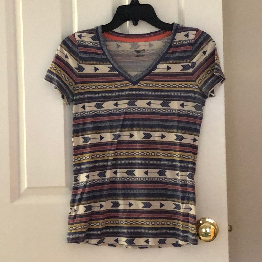 Short sleeve v neck top